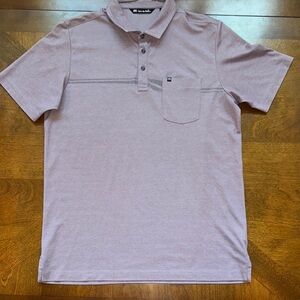 Travis Mathew Lavender Polo Shirt